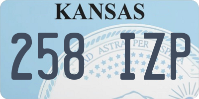 KS license plate 258IZP
