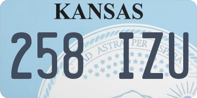 KS license plate 258IZU