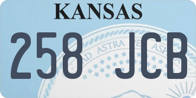 KS license plate 258JCB