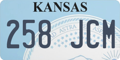 KS license plate 258JCM