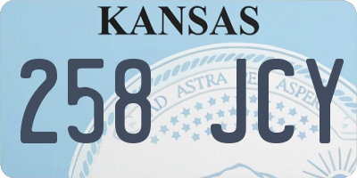KS license plate 258JCY