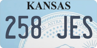 KS license plate 258JES