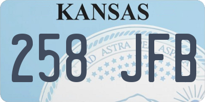 KS license plate 258JFB