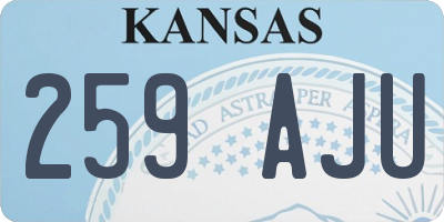 KS license plate 259AJU
