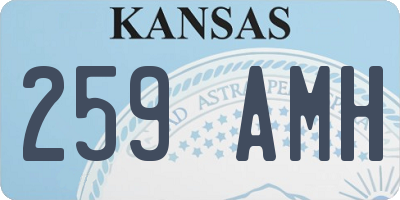 KS license plate 259AMH
