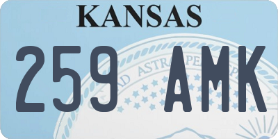 KS license plate 259AMK