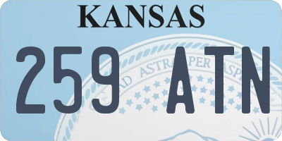 KS license plate 259ATN