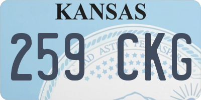 KS license plate 259CKG