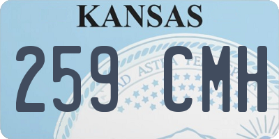 KS license plate 259CMH