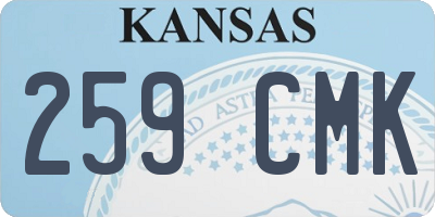 KS license plate 259CMK