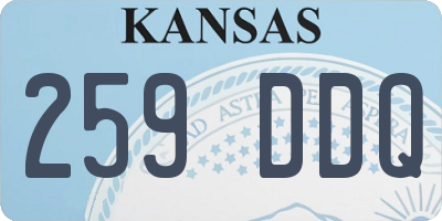 KS license plate 259DDQ