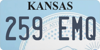 KS license plate 259EMQ