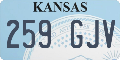 KS license plate 259GJV