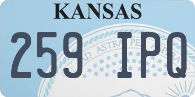 KS license plate 259IPQ