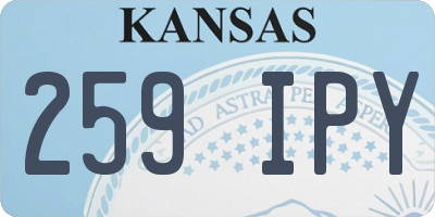 KS license plate 259IPY