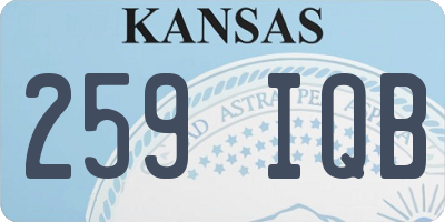KS license plate 259IQB