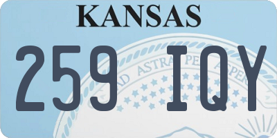 KS license plate 259IQY