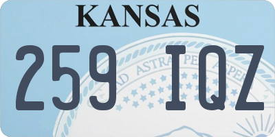 KS license plate 259IQZ