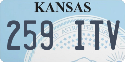KS license plate 259ITV