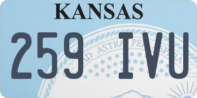 KS license plate 259IVU