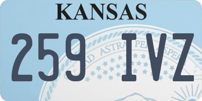 KS license plate 259IVZ