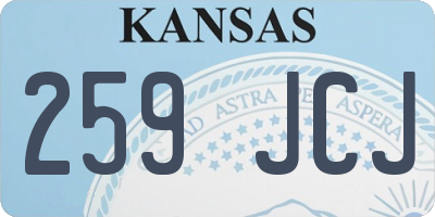 KS license plate 259JCJ
