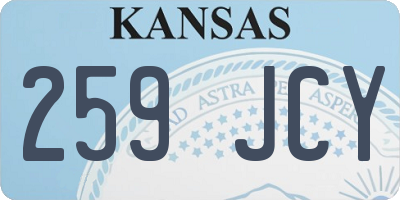 KS license plate 259JCY