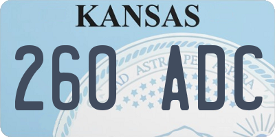 KS license plate 260ADC