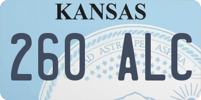 KS license plate 260ALC