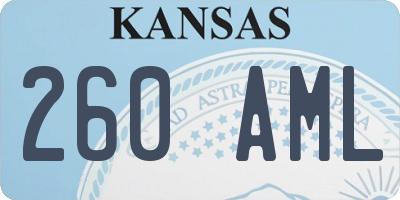 KS license plate 260AML