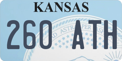 KS license plate 260ATH