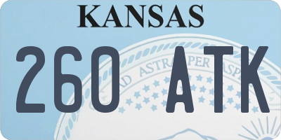 KS license plate 260ATK
