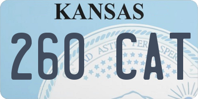 KS license plate 260CAT