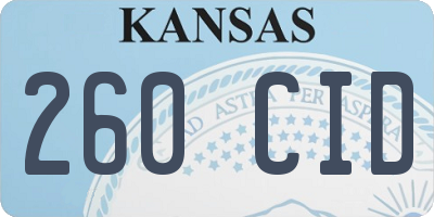 KS license plate 260CID
