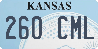 KS license plate 260CML