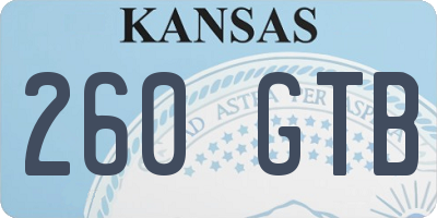 KS license plate 260GTB