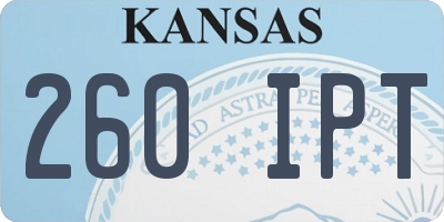 KS license plate 260IPT