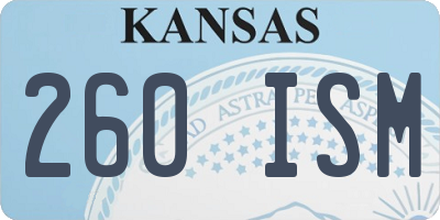 KS license plate 260ISM