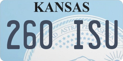 KS license plate 260ISU
