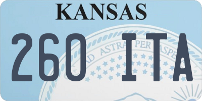 KS license plate 260ITA