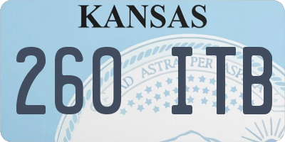 KS license plate 260ITB