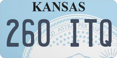 KS license plate 260ITQ