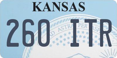 KS license plate 260ITR