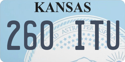 KS license plate 260ITU