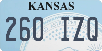 KS license plate 260IZQ