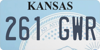 KS license plate 261GWR