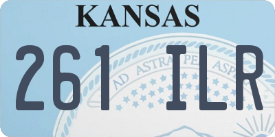KS license plate 261ILR