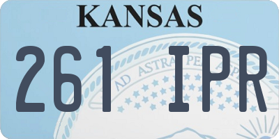 KS license plate 261IPR