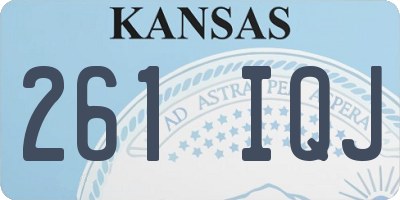 KS license plate 261IQJ