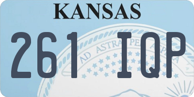 KS license plate 261IQP